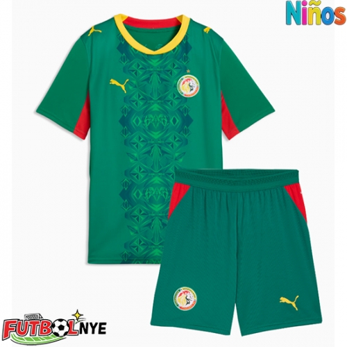 Camiseta Senegal Visitante Equipación para niños Mundial 2026 manga corta (+ pantalones cortos)